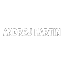 Online izdelana pobarvanka - Pobarvanka imena ANDREJ MARTIN
