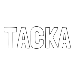 Online izdelana pobarvanka - Pobarvanka imena TAČKA