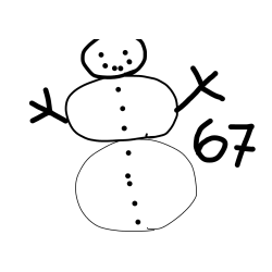 67snežak