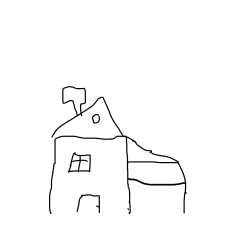 hiša s garažo.