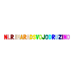 Pobarvana pobarvanka - Pobarvanka imena NLR.IMARADSVOJODRUŽINO
