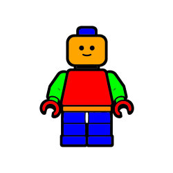 POBARVANA POBARVANKA - Pobarvanka LEGO figurice fanta