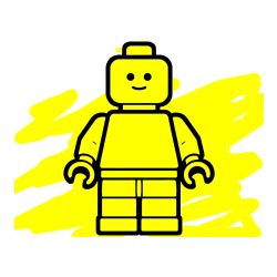 POBARVANA POBARVANKA - Pobarvanka LEGO figurice fanta