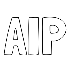 Online izdelana pobarvanka - Pobarvanka imena AIP