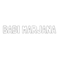 Online izdelana pobarvanka - Pobarvanka imena BABI MARJANA