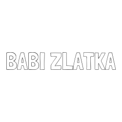 Online izdelana pobarvanka - Pobarvanka imena BABI ZLATKA