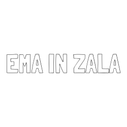 Online izdelana pobarvanka - Pobarvanka imena EMA IN ZALA
