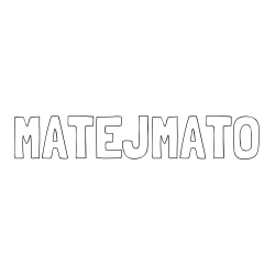 Online izdelana pobarvanka - Pobarvanka imena MATEJ-MATO