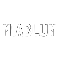 Online izdelana pobarvanka - Pobarvanka imena MIABLUM