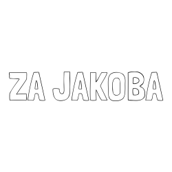 Online izdelana pobarvanka - Pobarvanka imena ZA JAKOBA