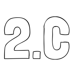 Online izdelana pobarvanka - Pobarvanka imena 2.C