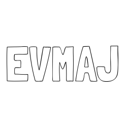 Online izdelana pobarvanka - Pobarvanka imena EVMAJ