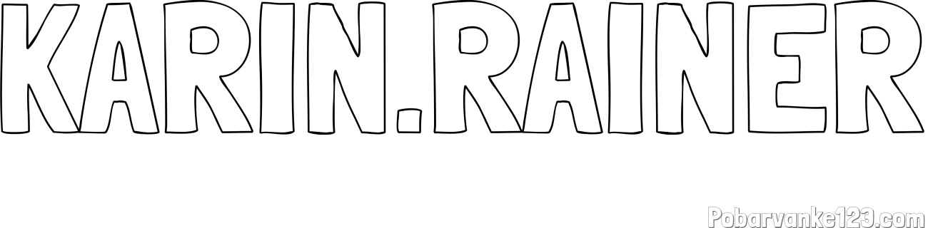 Pobarvanka imena KARIN.RAINER