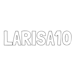 Online izdelana pobarvanka - Pobarvanka imena LARISA10