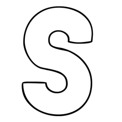 Online izdelana pobarvanka - Pobarvanka imena S