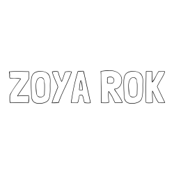 Online izdelana pobarvanka - Pobarvanka imena ZOYA ROK