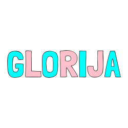 POBARVANA POBARVANKA - Pobarvanka imena GLORIJA