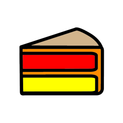 Pobarvana pobarvanka - Pobarvanka kosa torte