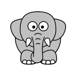 Pobarvana pobarvanka - Pobarvanka slona