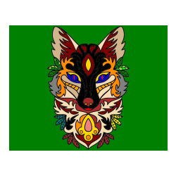 POBARVANA POBARVANKA - Pobarvanka volka - mandale