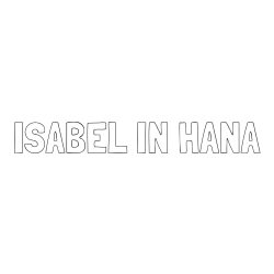 Online izdelana pobarvanka - Pobarvanka imena ISABEL IN HANA