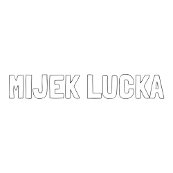 Online izdelana pobarvanka - Pobarvanka imena MIJEK LUČKA