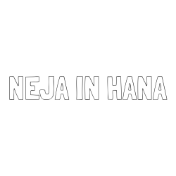 Online izdelana pobarvanka - Pobarvanka imena NEJA IN HANA
