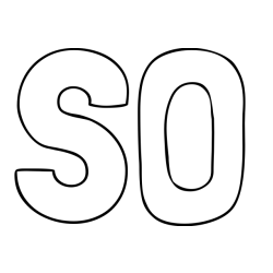 Online izdelana pobarvanka - Pobarvanka imena SO