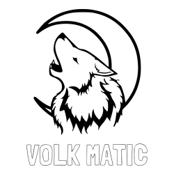 Online izdelana pobarvanka - Pobarvanka imena VOLK MATIC in pobarvanka volk in lune