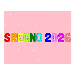 POBARVANA POBARVANKA - Pobarvanka imena SREČNO 2026