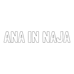 Online izdelana pobarvanka - Pobarvanka imena ANA IN NAJA