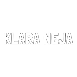 Online izdelana pobarvanka - Pobarvanka imena KLARA NEJA