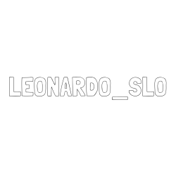 Pobarvanka imena LEONARDO_SLO