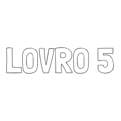 Online izdelana pobarvanka - Pobarvanka imena LOVRO 5