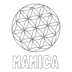 Online izdelana pobarvanka - Pobarvanka imena MAMICA in mandale 2