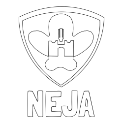 Online izdelana pobarvanka - Pobarvanka imena NEJA in pobarvanka NK Maribor (grb)
