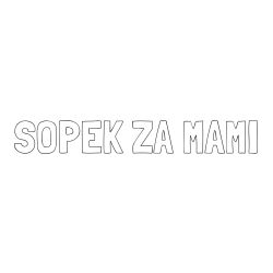 Online izdelana pobarvanka - Pobarvanka imena ŠOPEK ZA MAMI