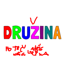 POBARVANA POBARVANKA - Pobarvanka imena DRUŽINA