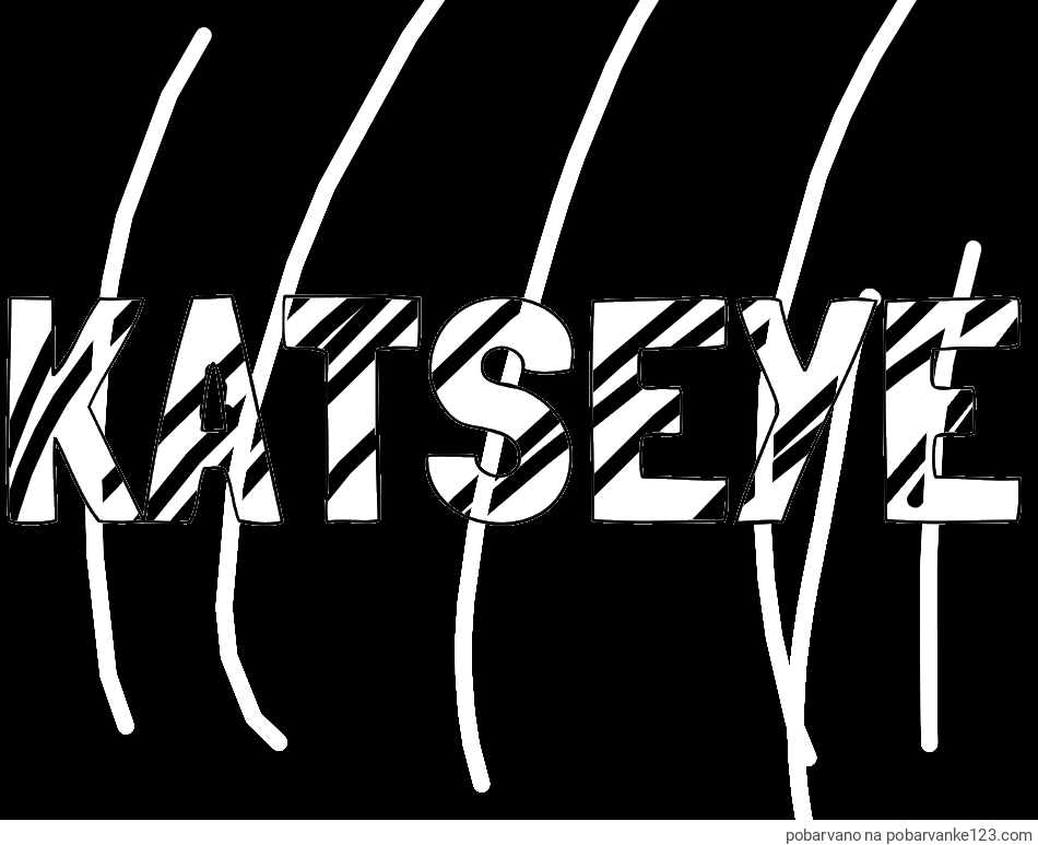 POBARVANA POBARVANKA - Pobarvanka imena KATSEYE
