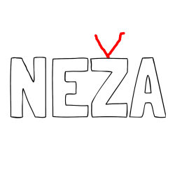 Pobarvana pobarvanka - Pobarvanka imena NEŽA