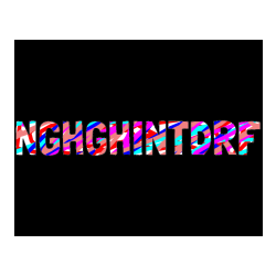 Pobarvana pobarvanka - Pobarvanka imena NGHGHINTDRF