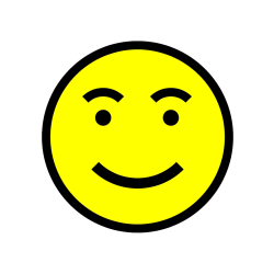 Pobarvana pobarvanka - Pobarvanka nasmejanega smeška