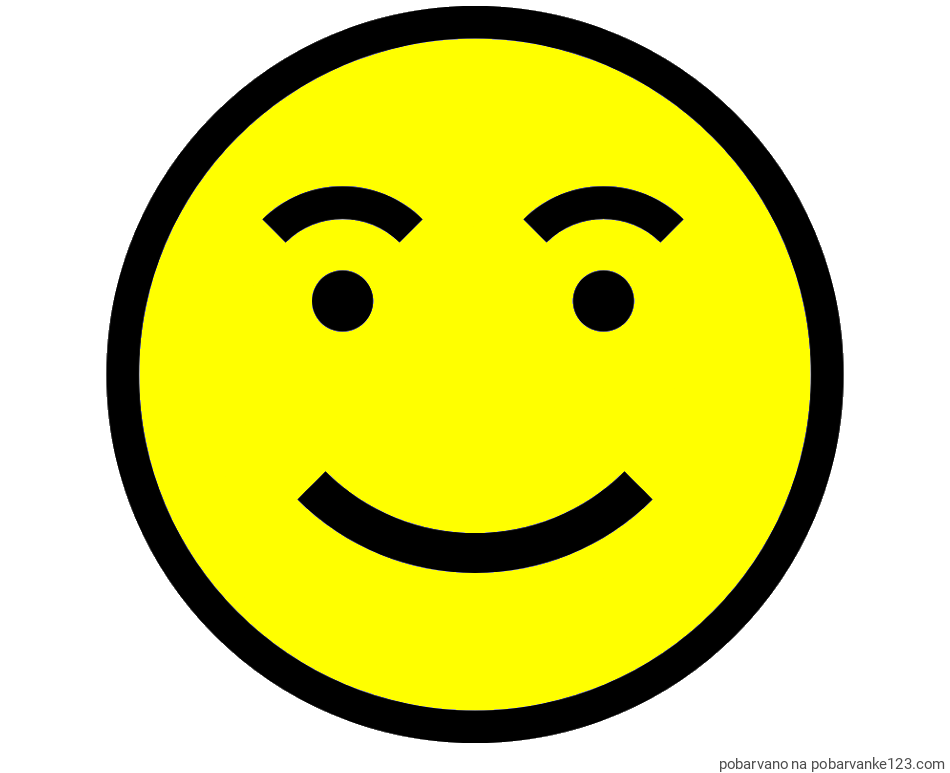 POBARVANA POBARVANKA - Pobarvanka nasmejanega smeška