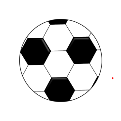 Pobarvana pobarvanka - Pobarvanka nogometne žoge