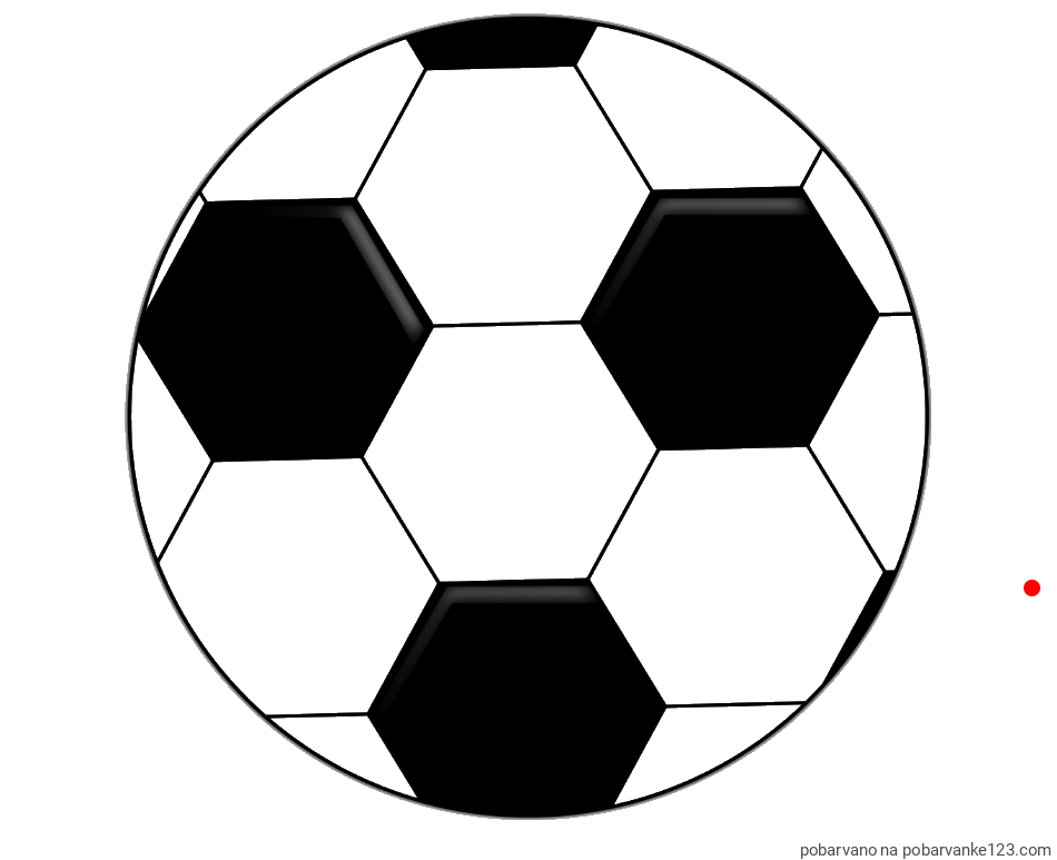 POBARVANA POBARVANKA - Pobarvanka nogometne žoge