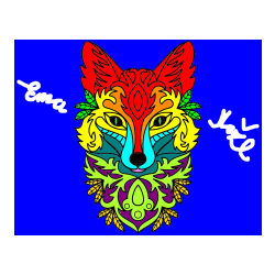 Pobarvana pobarvanka - Pobarvanka volka - mandale