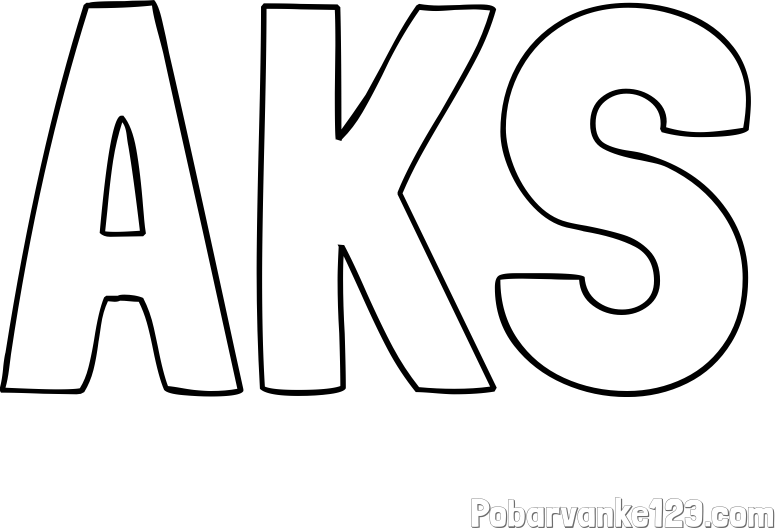 Pobarvanka imena AKS