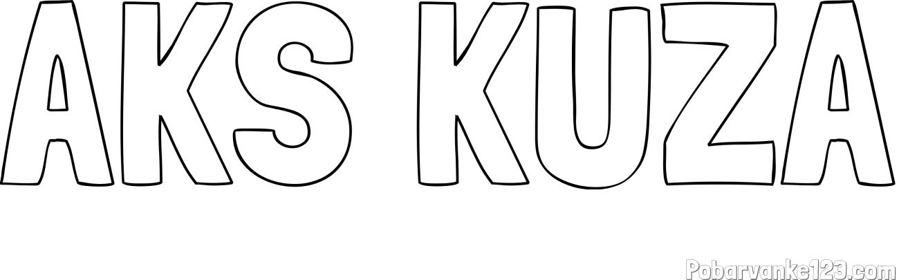 Pobarvanka imena AKS KUŽA