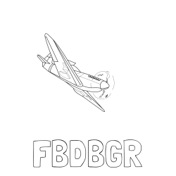 Online izdelana pobarvanka - Pobarvanka imena FBDBGR in pobarvanka lovca