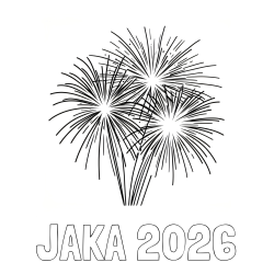 Online izdelana pobarvanka - Pobarvanka imena JAKA 2026 in lepa pobarvanka ognjemeta